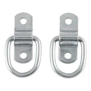 1,200 LB CAP, 10 GA STL D-RING, .225 DIA. BRIGHT ZINC-PKG(2)
