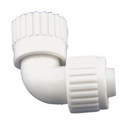 1/2 Inch PEX x 3/4 Inch Female Pipe Thread Swivel End Nut 90 Degree Elbow