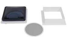 Load image into Gallery viewer, Fan-Tastic Vent RV or Trailer Roof Vent - Manual - 14-1/4" x 14-1/4" - Smoke