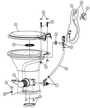 Load image into Gallery viewer, Dometic 310 Standard Height RV Toilet w/ Hand Spray, White
